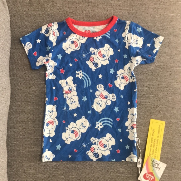 Birdie Bean X Care Bears American Cares 2 Piece Pajama Short Set - Picture 2 of 6